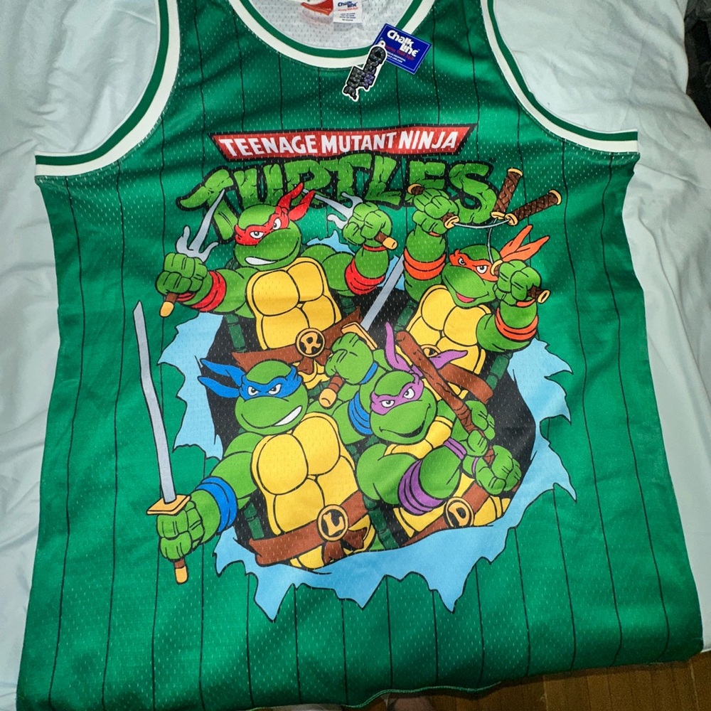 Nickelodeon Green and Red TMNT Tank Top